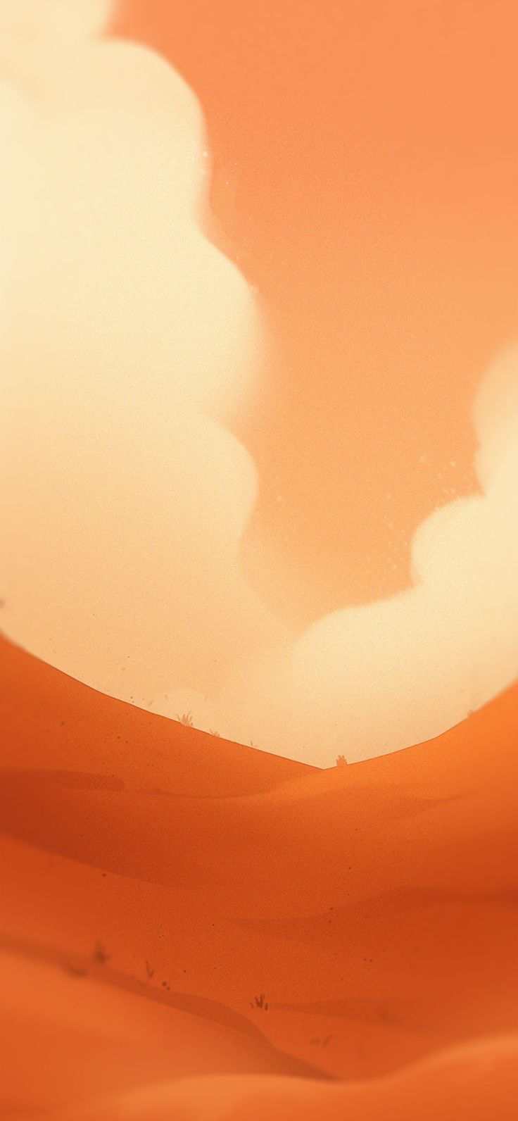 Desert Aesthetic Orange Wallpaper