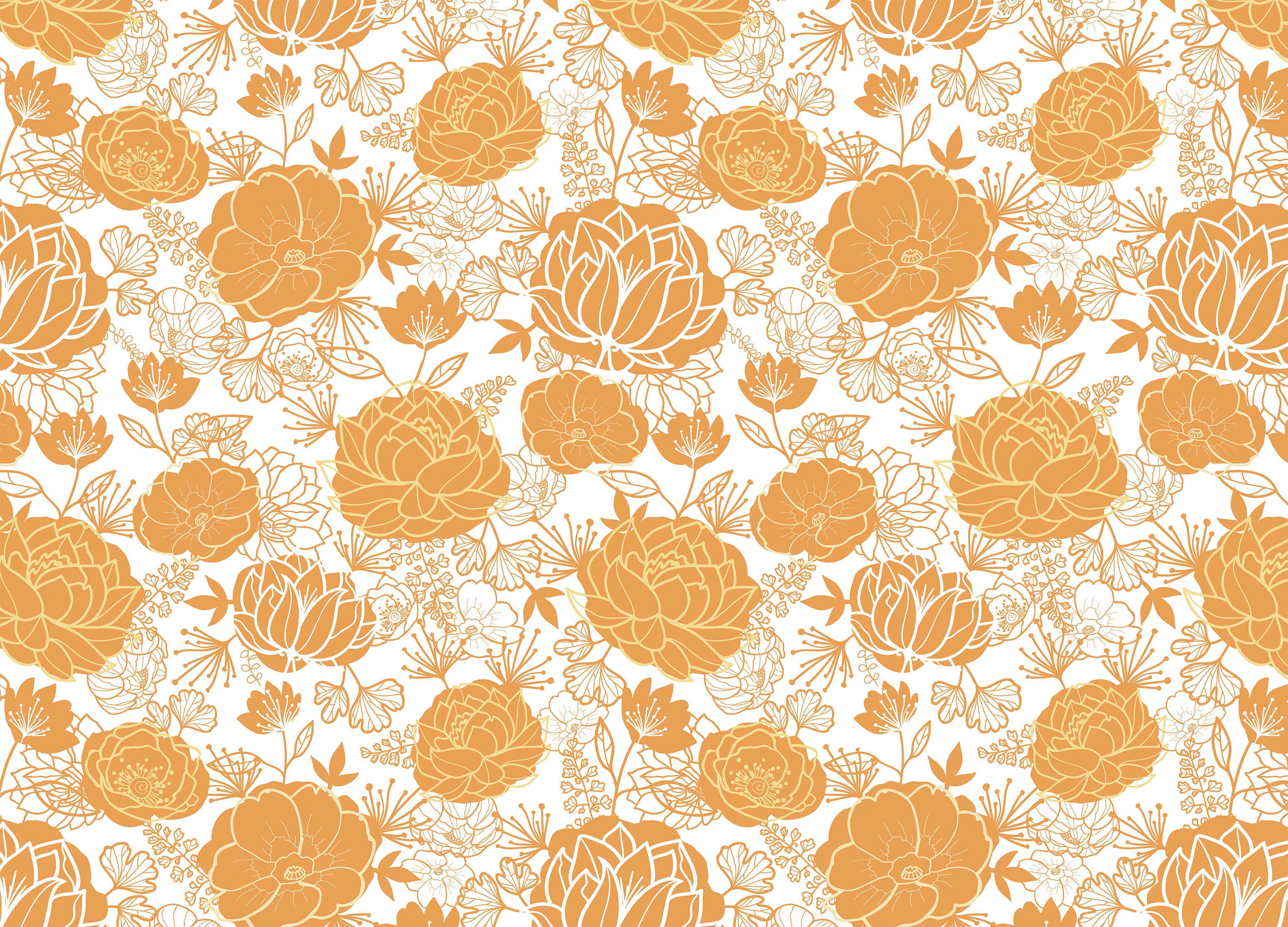 Burnt Orange Peel and Stick Wallpaper