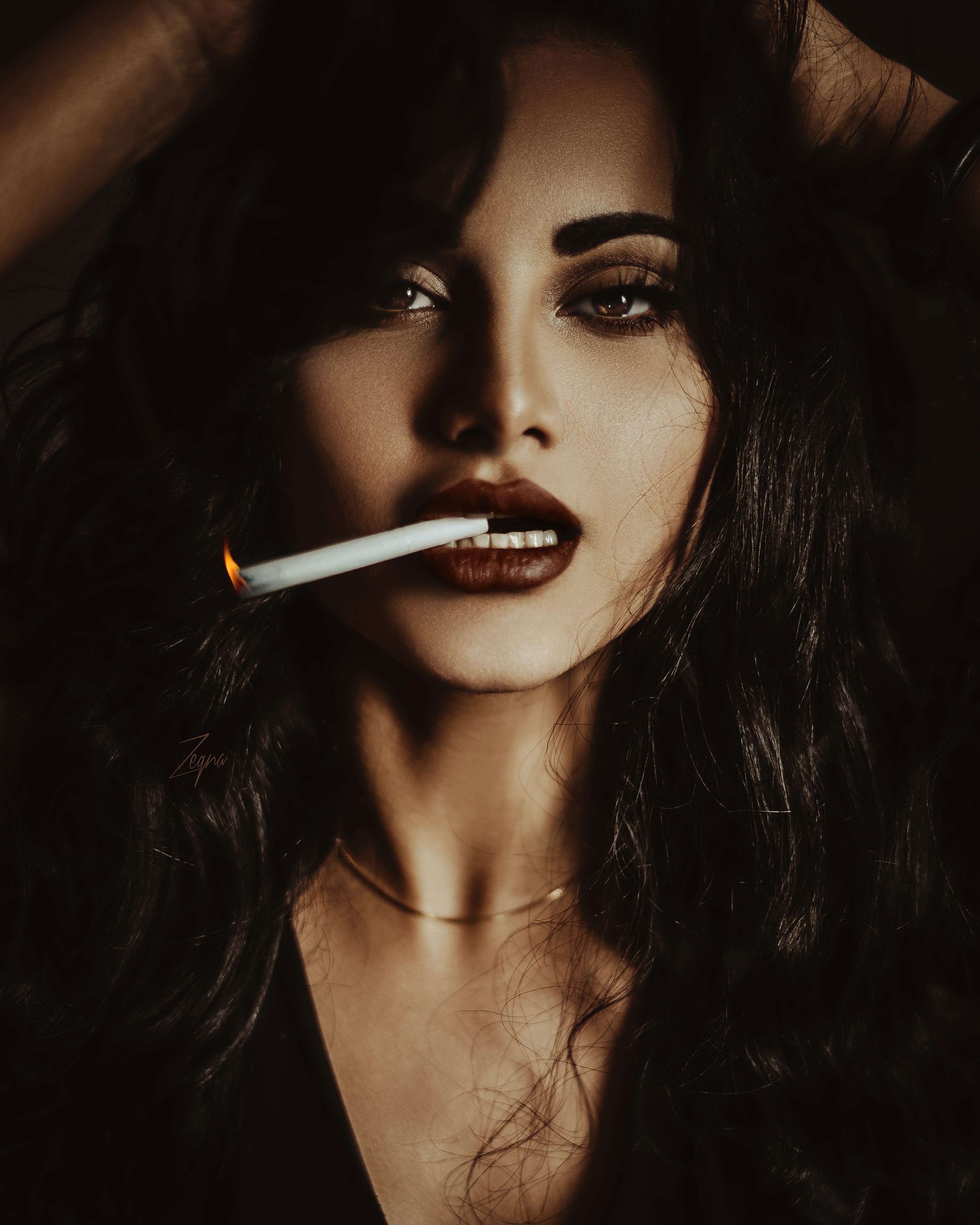 Smoke Girl Picture. Download