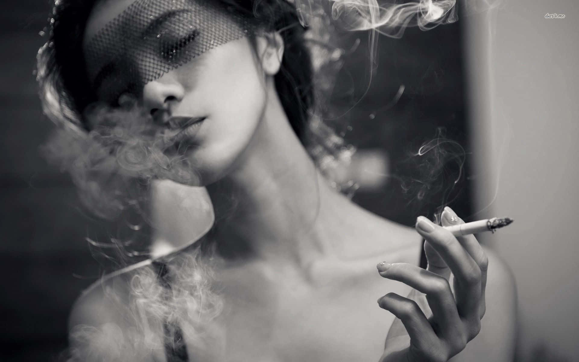 Girl Smoking Wallpaper