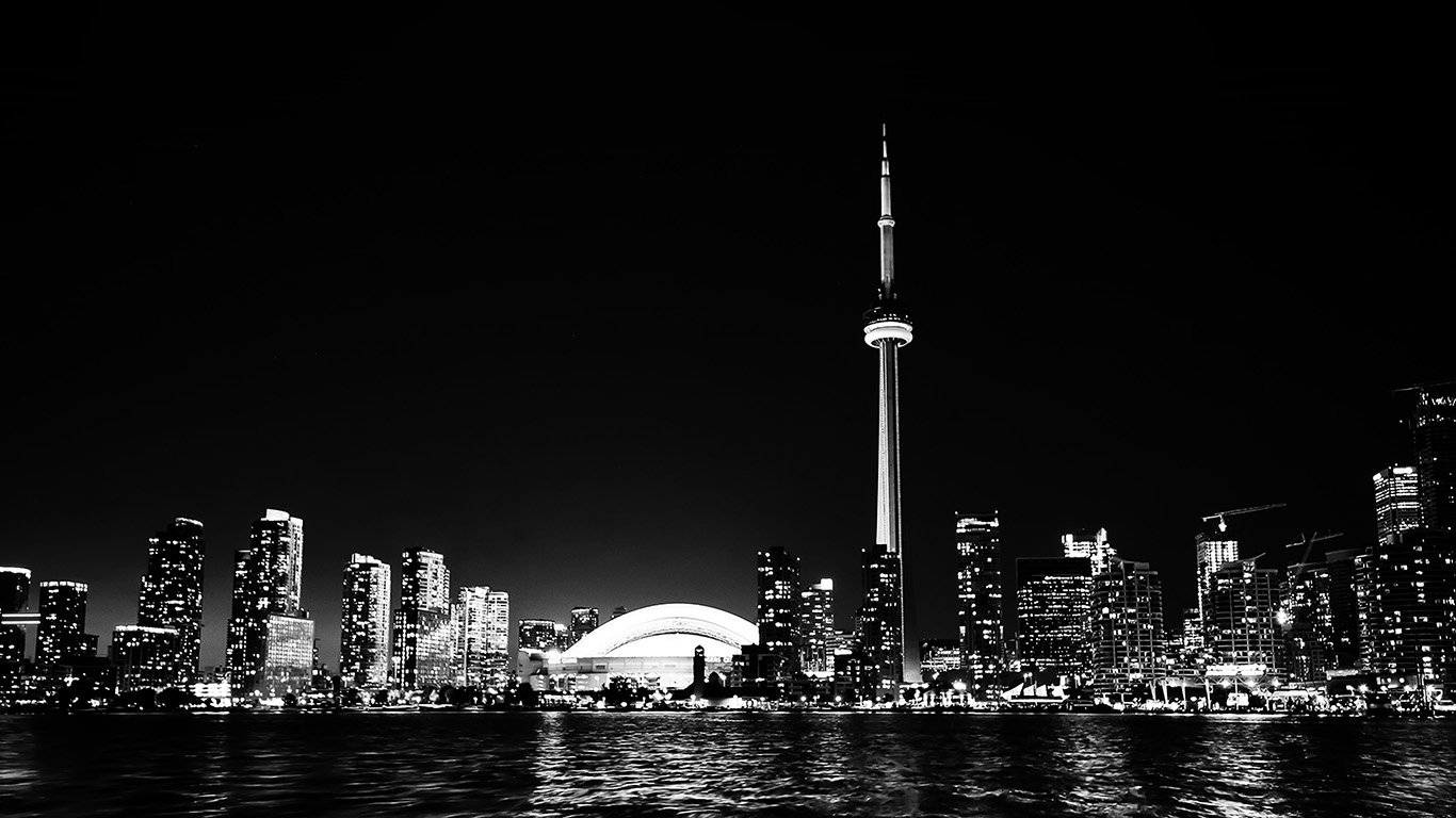 Toronto City Night Missing Tower