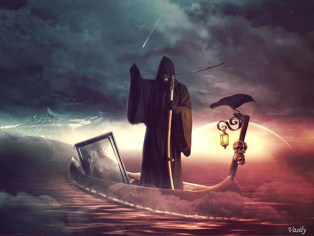 Caronte. Caronte em grego, Χάρων