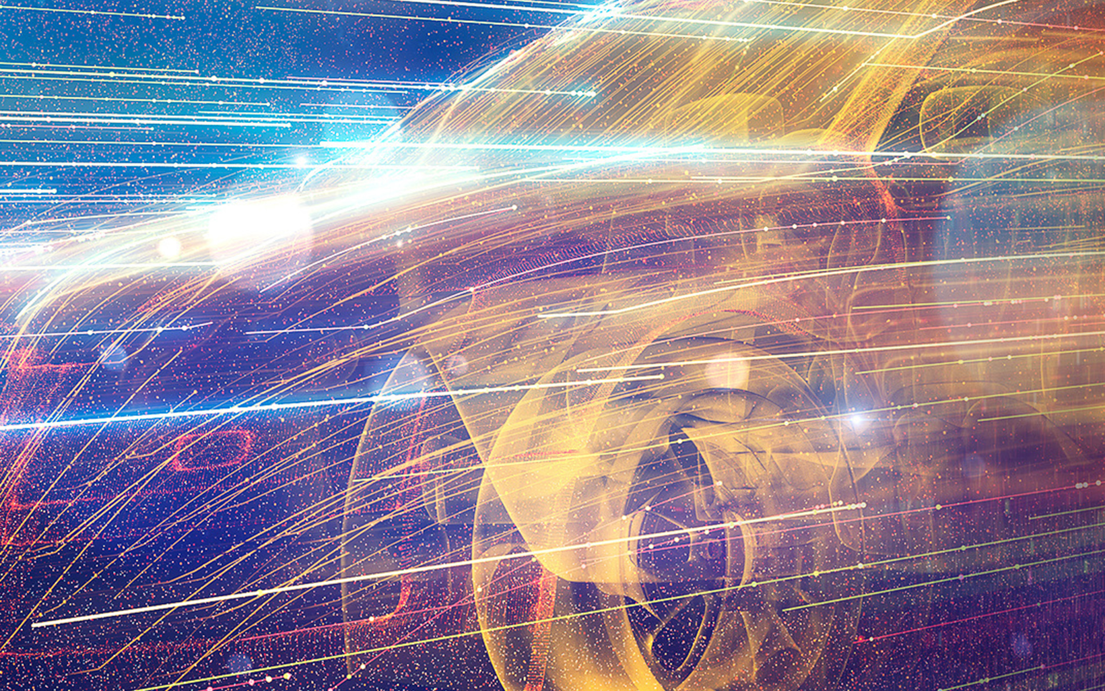 Digital Purple Light Color Pattern