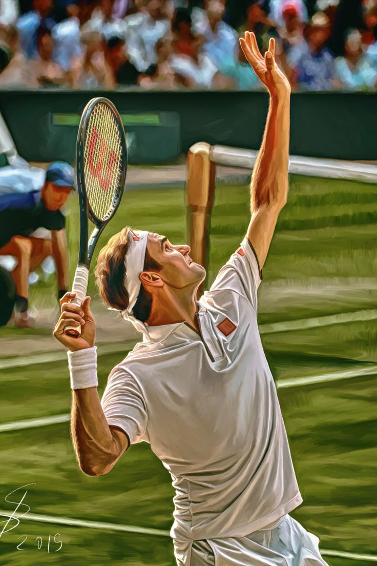 wimbledon 2019. Digital artwork poster