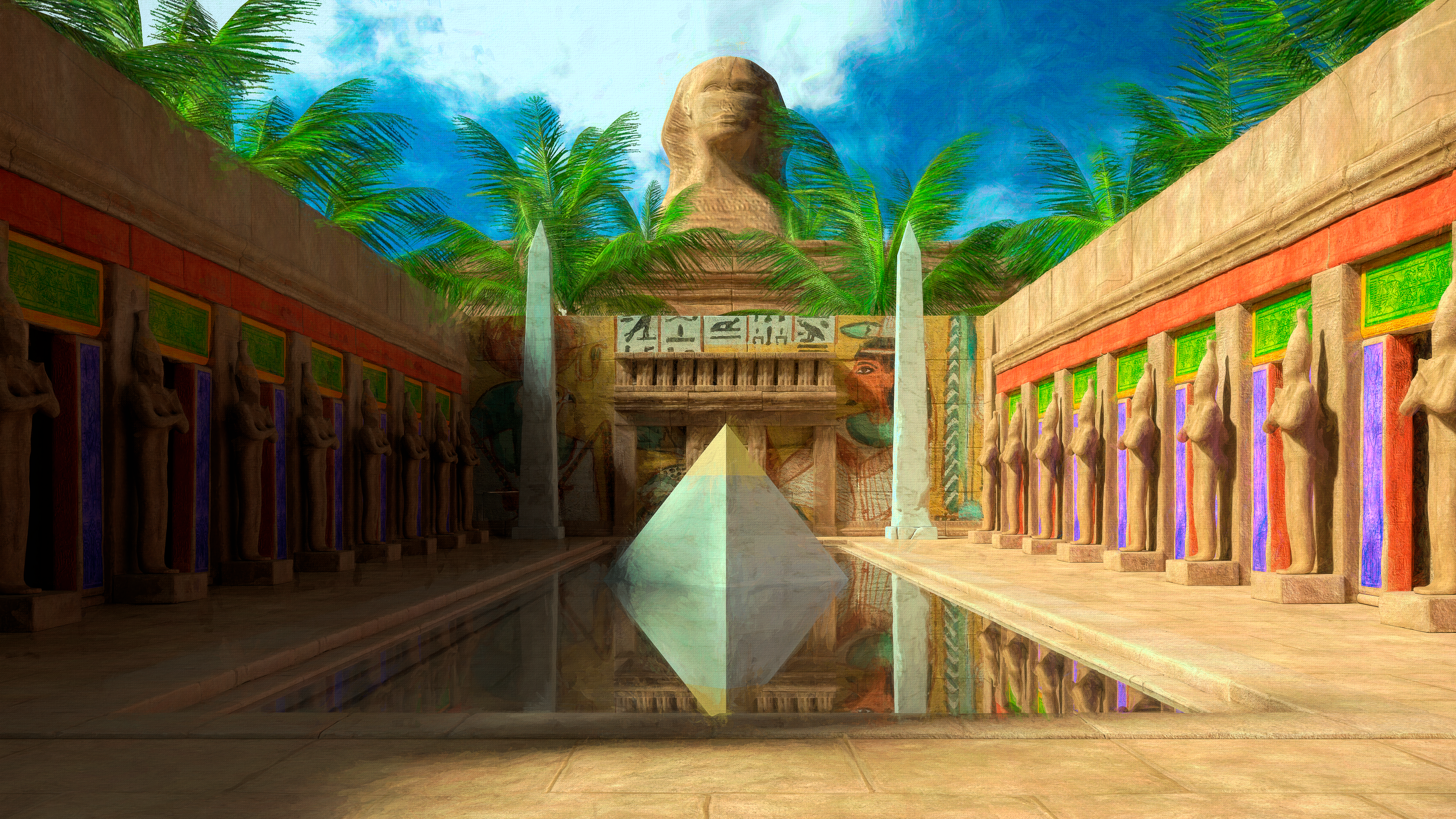 Artistic Egyptian 4k Ultra HD Wallpaper