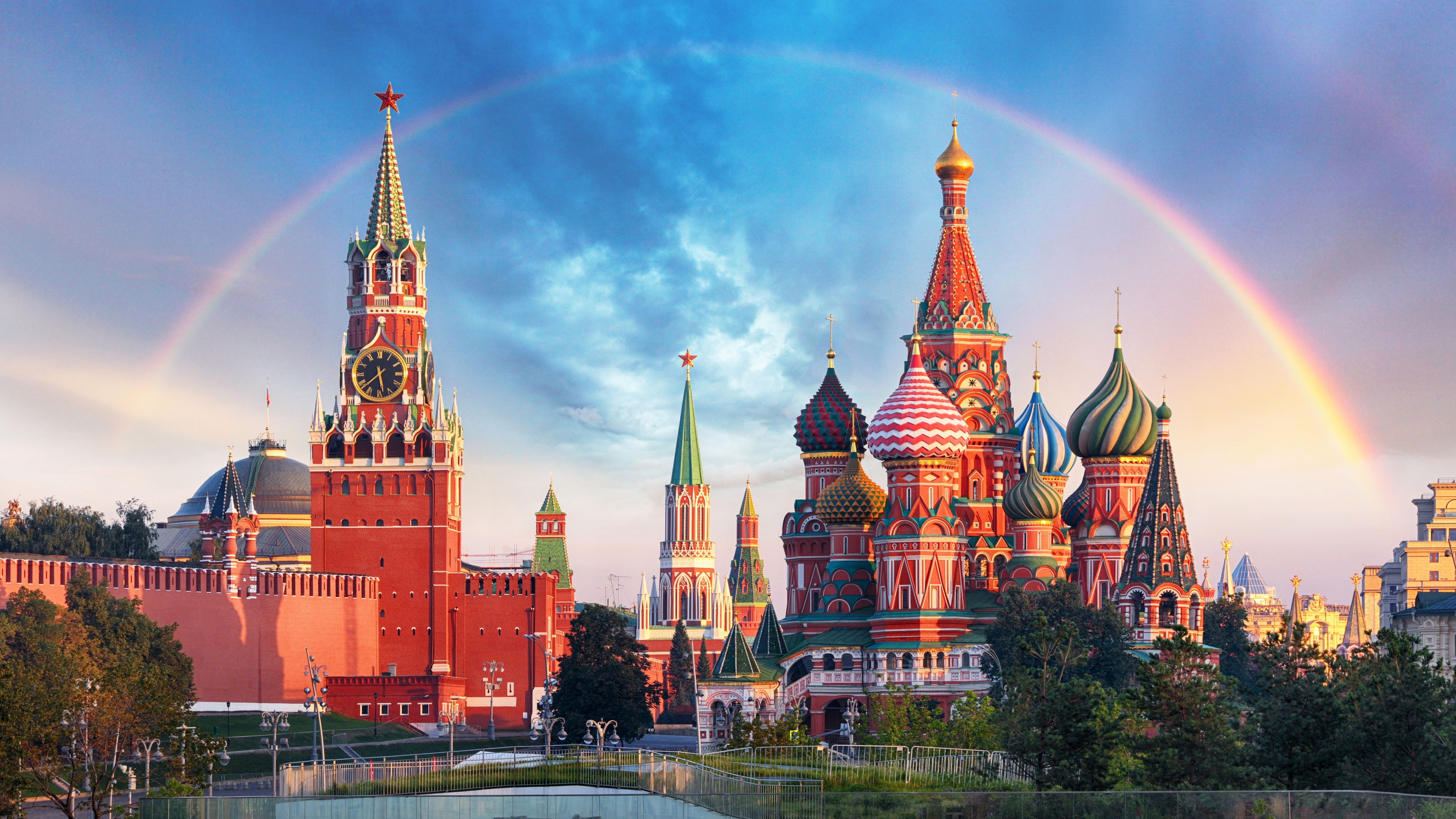 St Basil's Cathedral Wallpaper 4K, Red