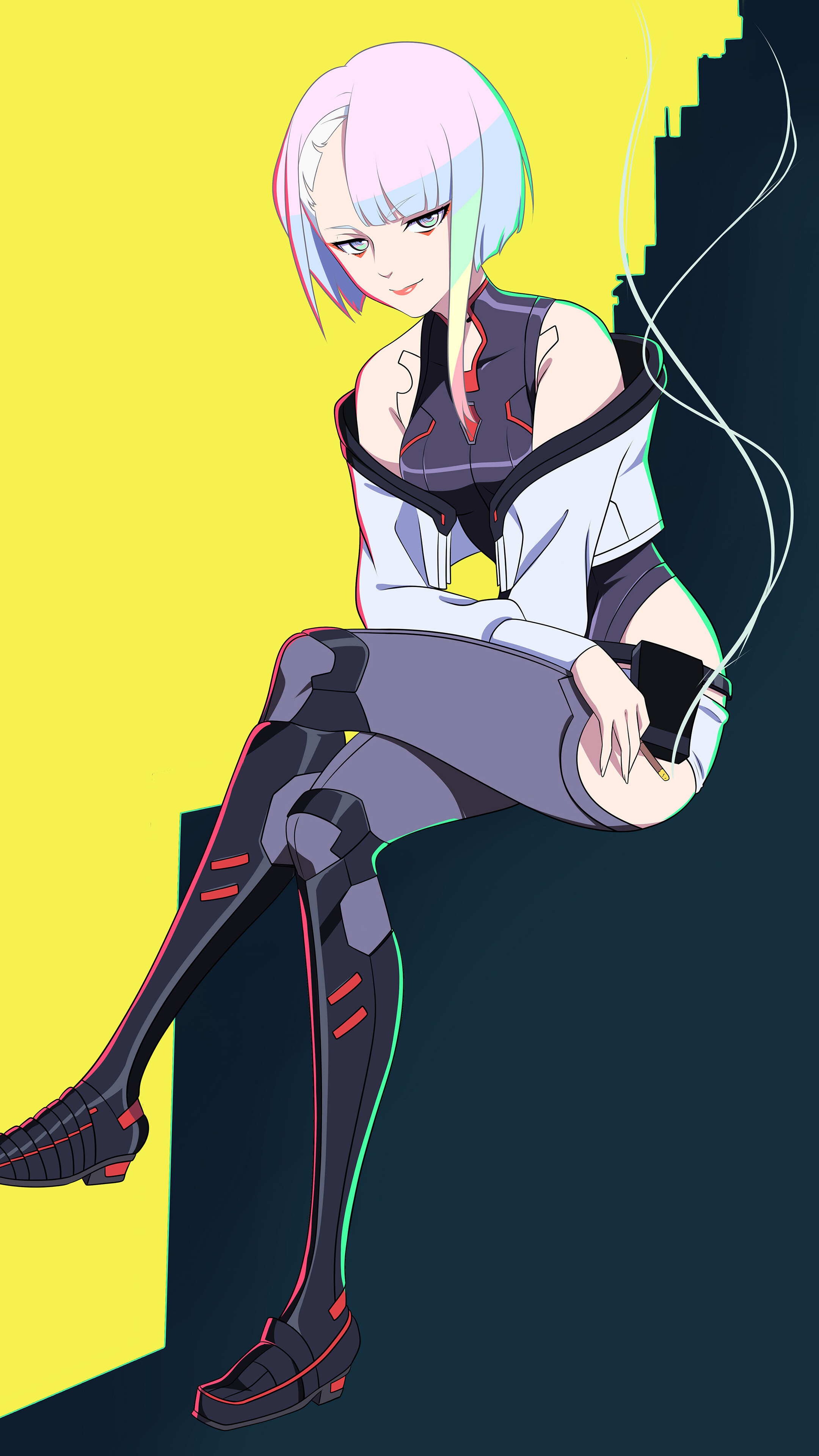 Cyberpunk: Edgerunners Lucy Smoking 4K