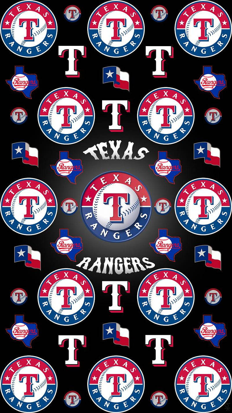 Collage Of Texas Rangers Logos