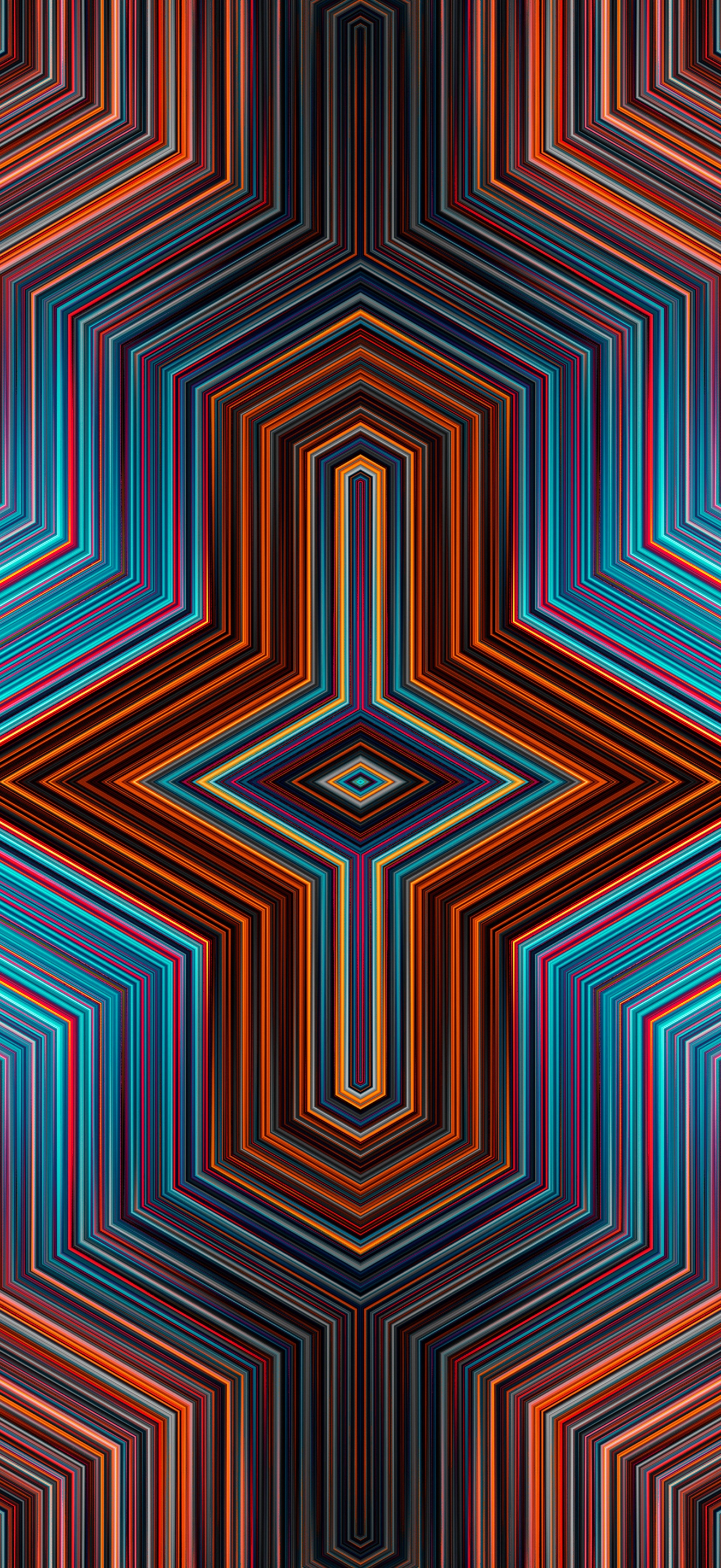 Kaleidoscope Wallpaper 4K, Symmetry