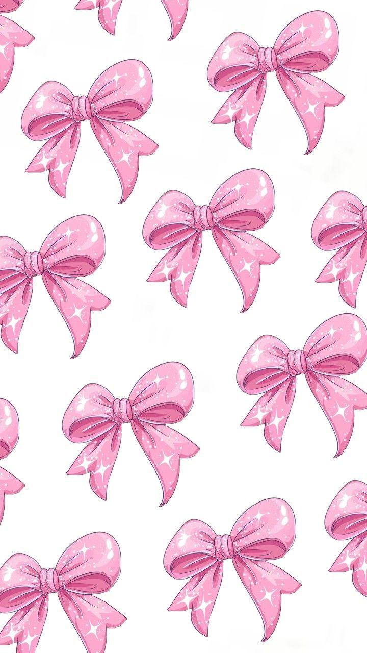 white and pink bow wallpaper for iphone