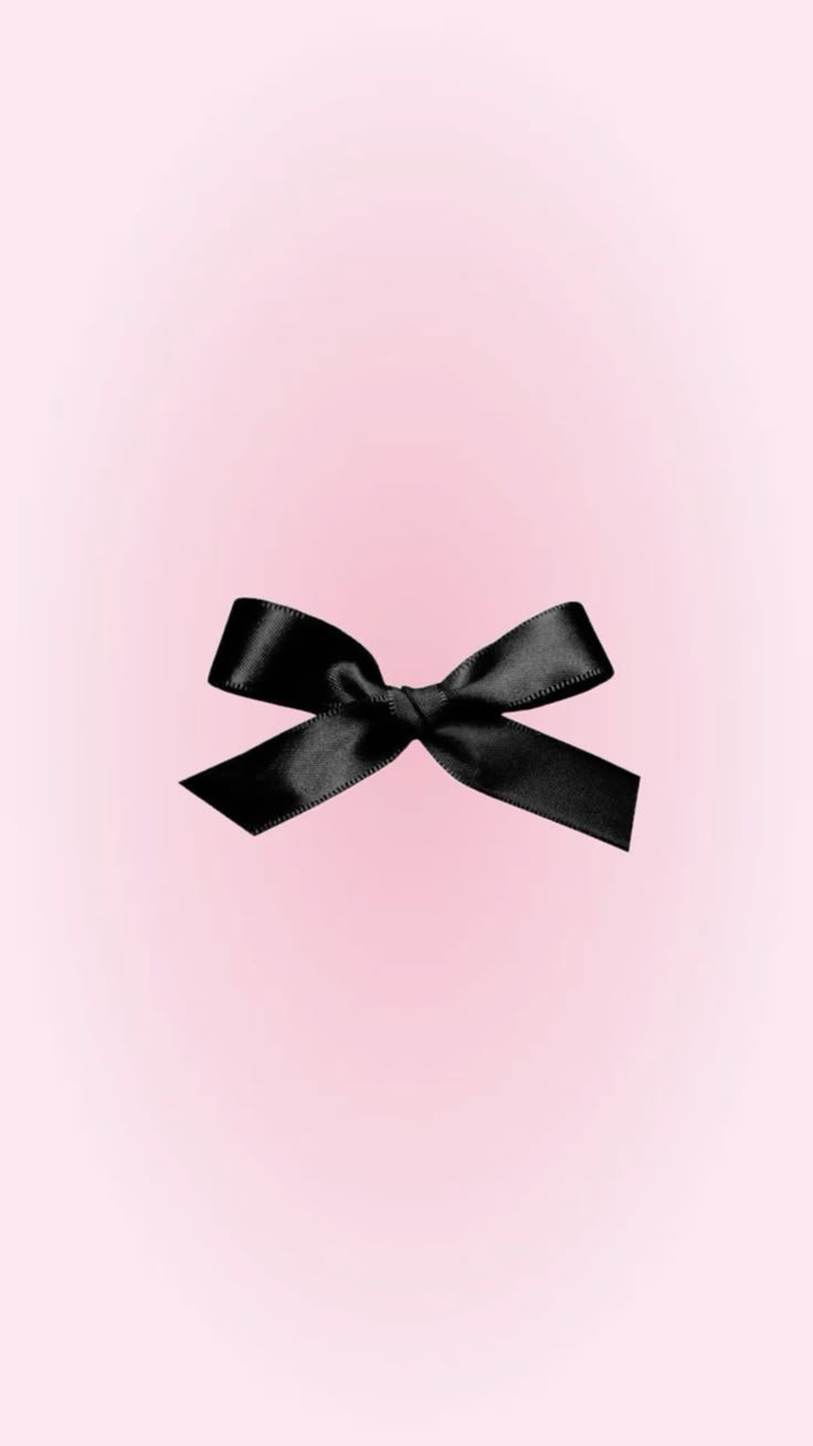 Cute bow iPhone wallpaper, pink