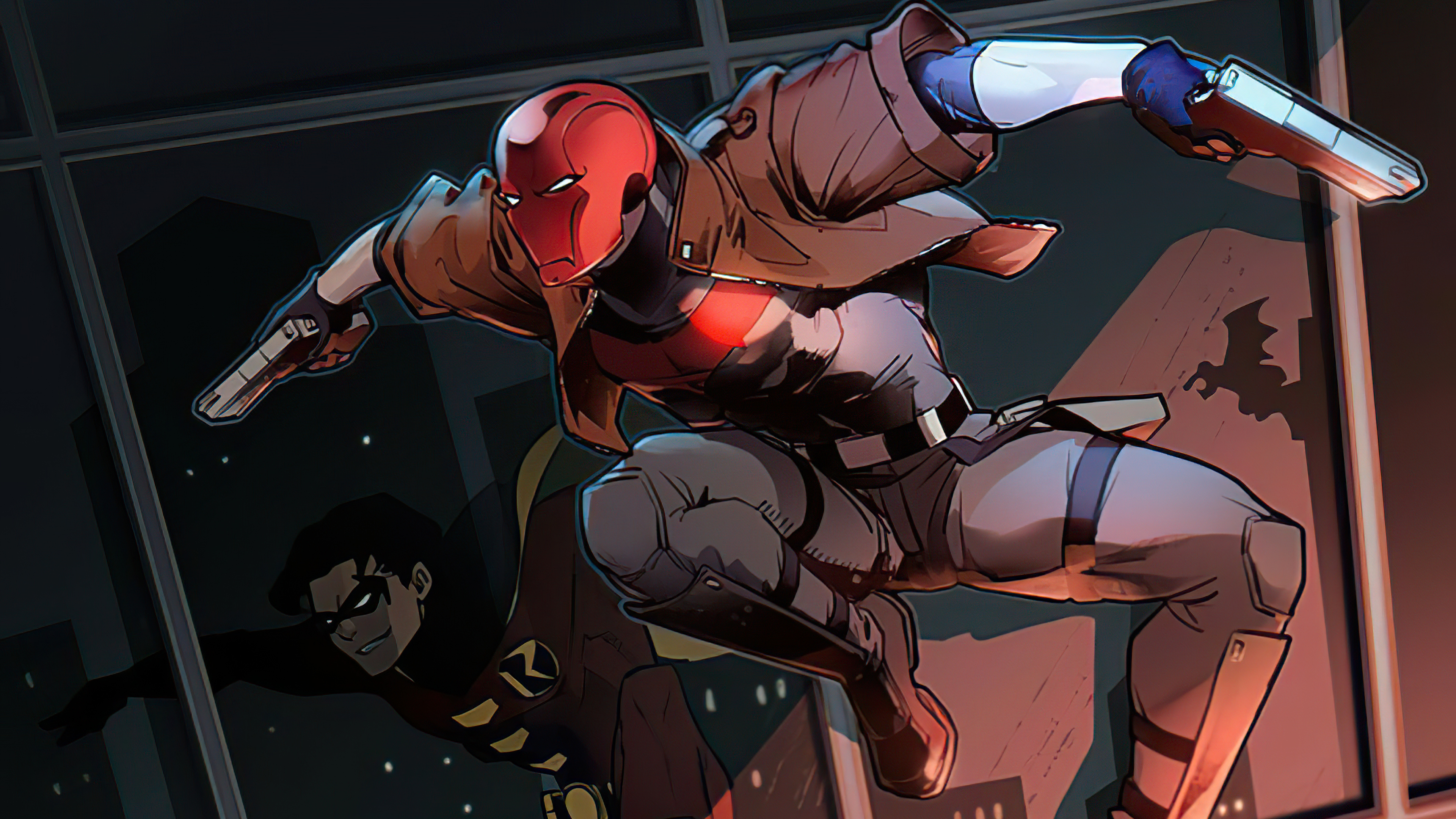 Red Hood And Robin Cleaning The Crime
