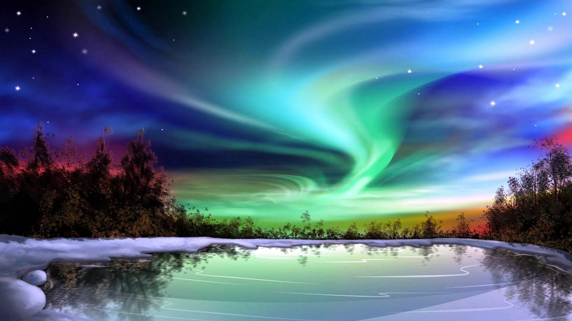 Enchanted Aurora Borealis: HD Nature
