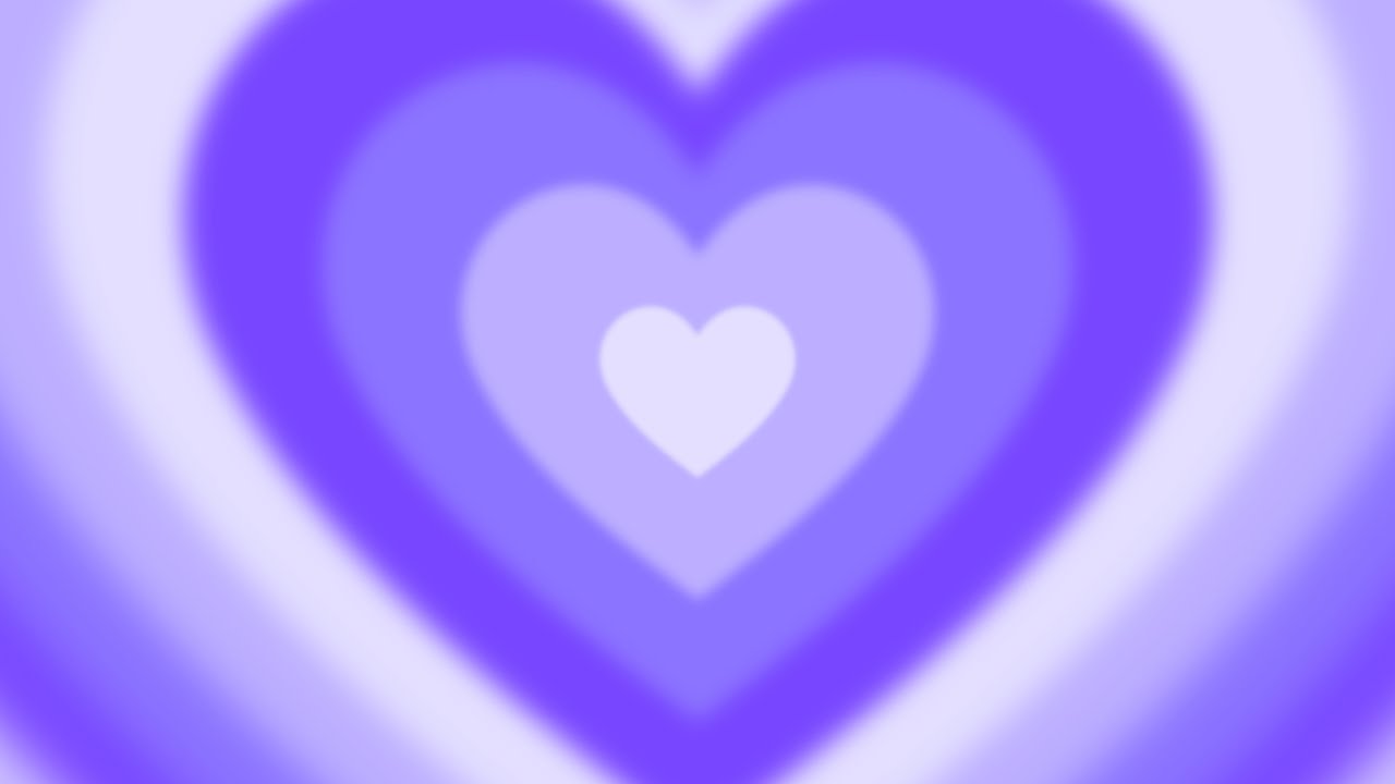 4K 1 Hour Purple Aura Heart Tunnel