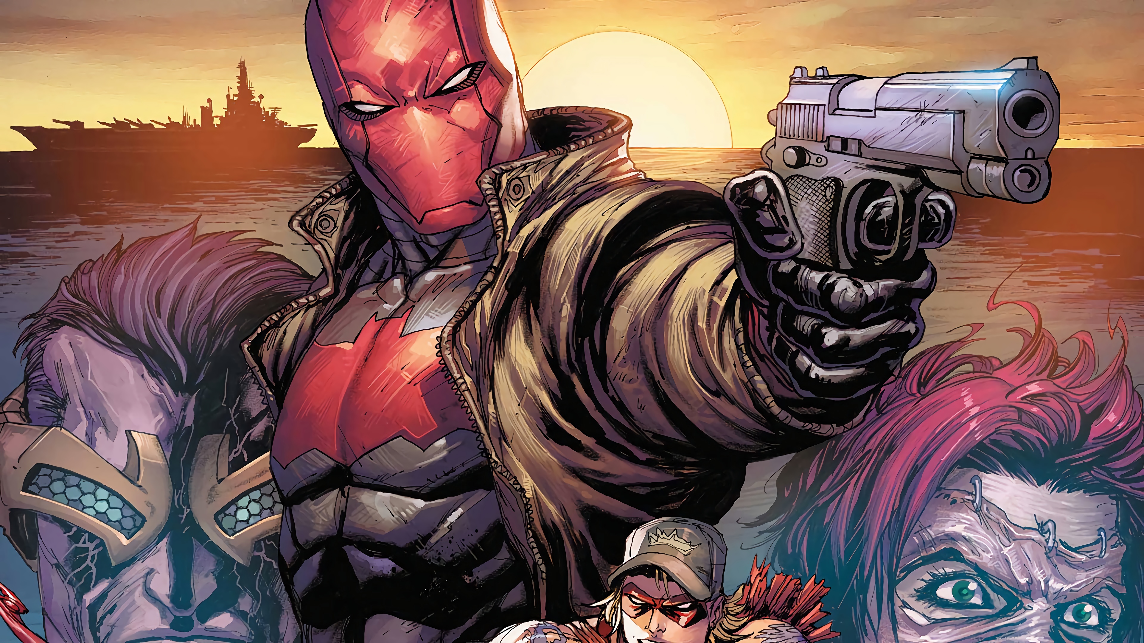 Red Hood 4K Wallpaper
