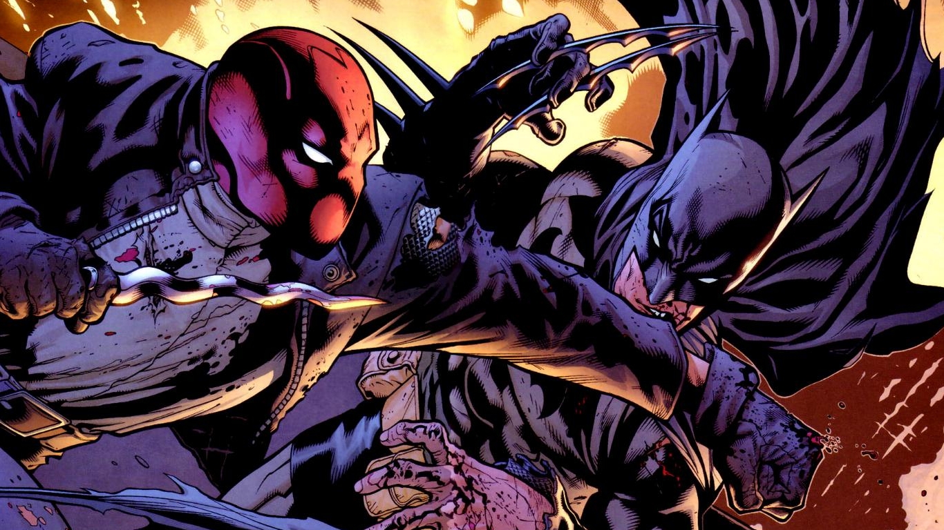 red hood vs batman Comics