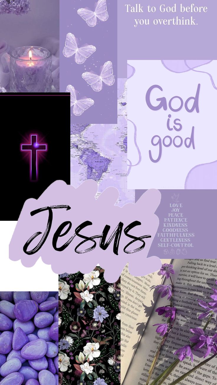 Purple Christian wallpaper aesthetic