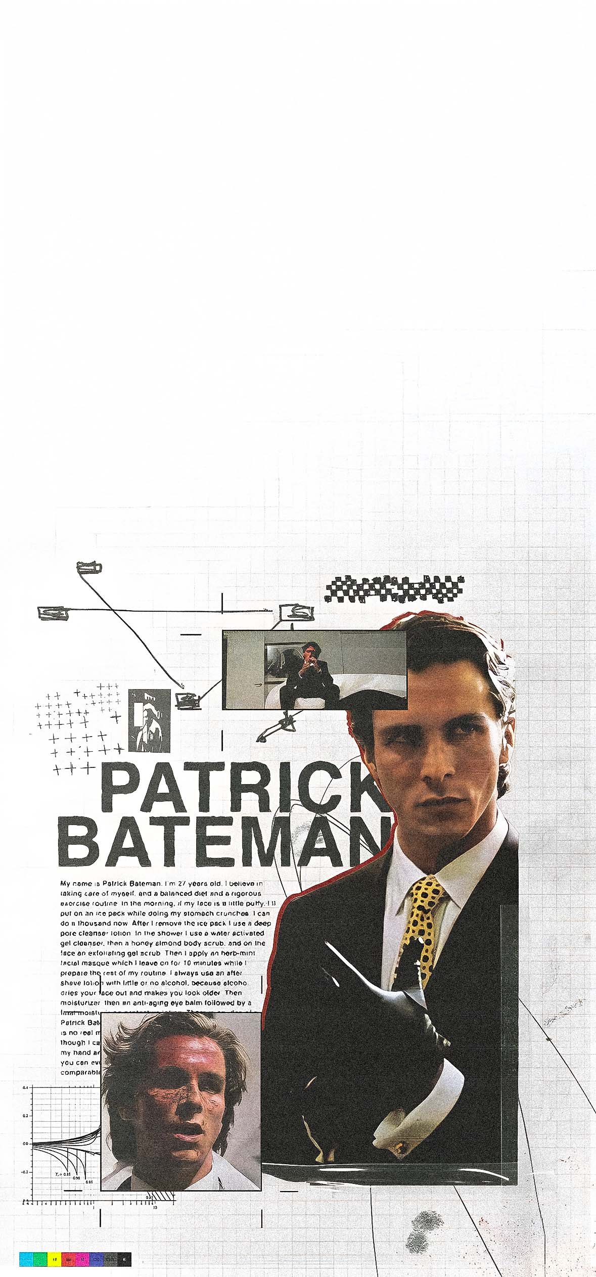 American Psycho Collage Wallpaper