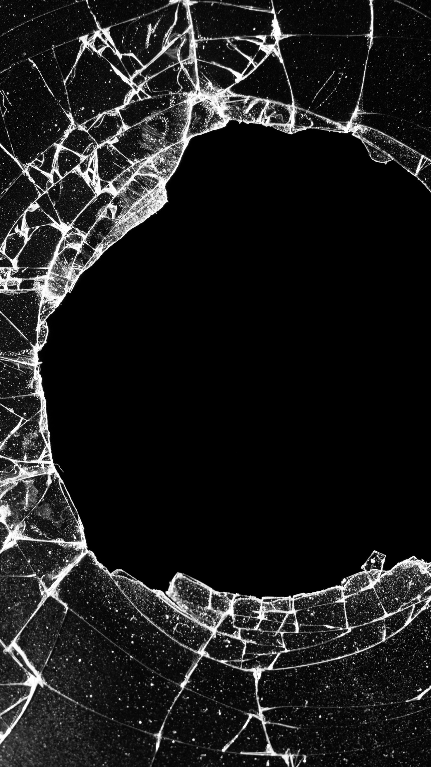 Cracked screen Wallpaper 4K, 5K, Dark