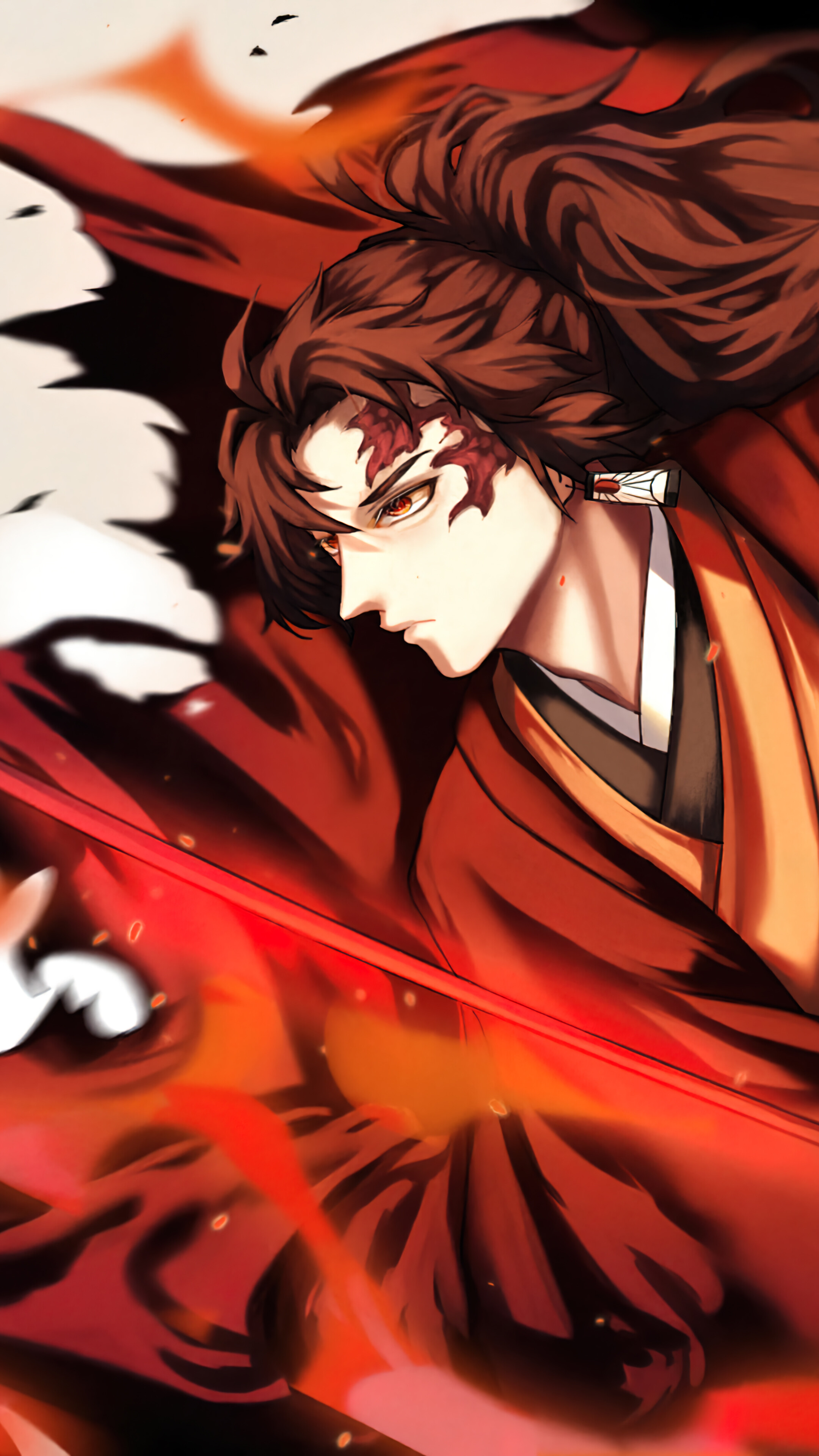 Yoriichi Tsugikuni Demon Slayer Wallpaper iPhone Phone 4K e