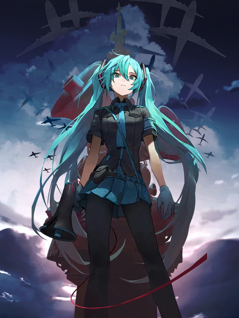 Hatsune Miku Wallpaper 4K, War