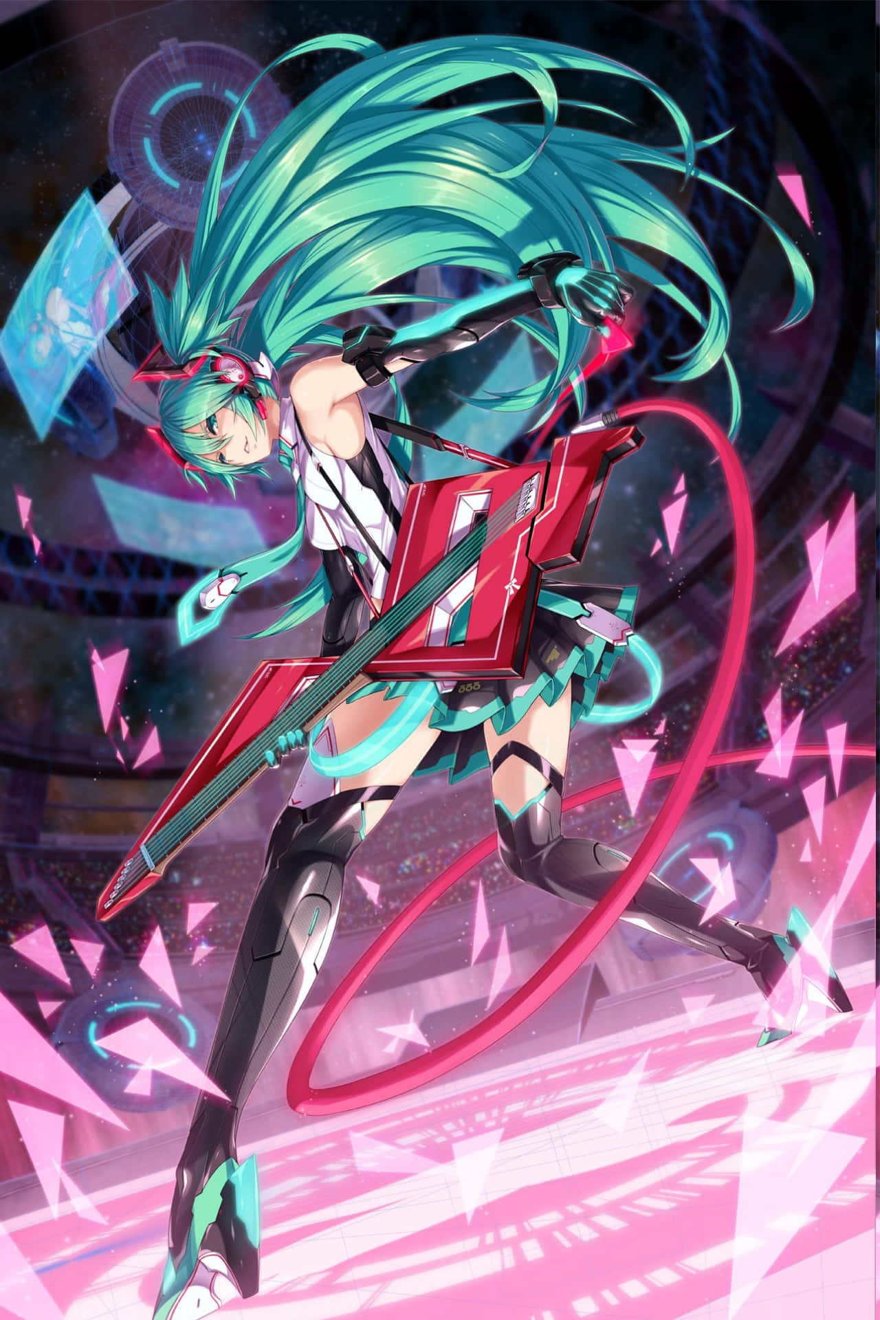 Download Hatsune Miku Red Rockstar Idol