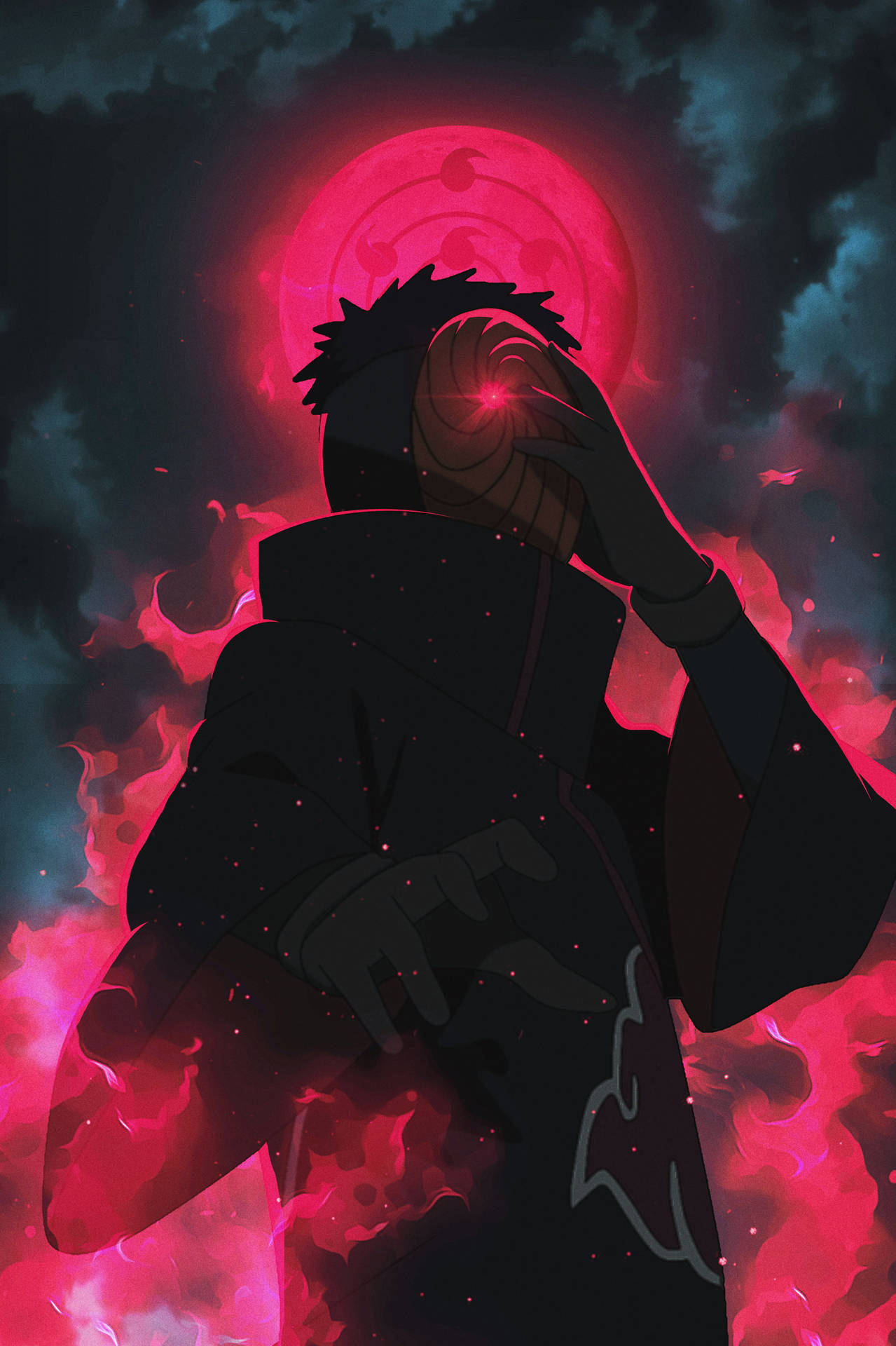Tobi Naruto Red Aesthetic Chakra
