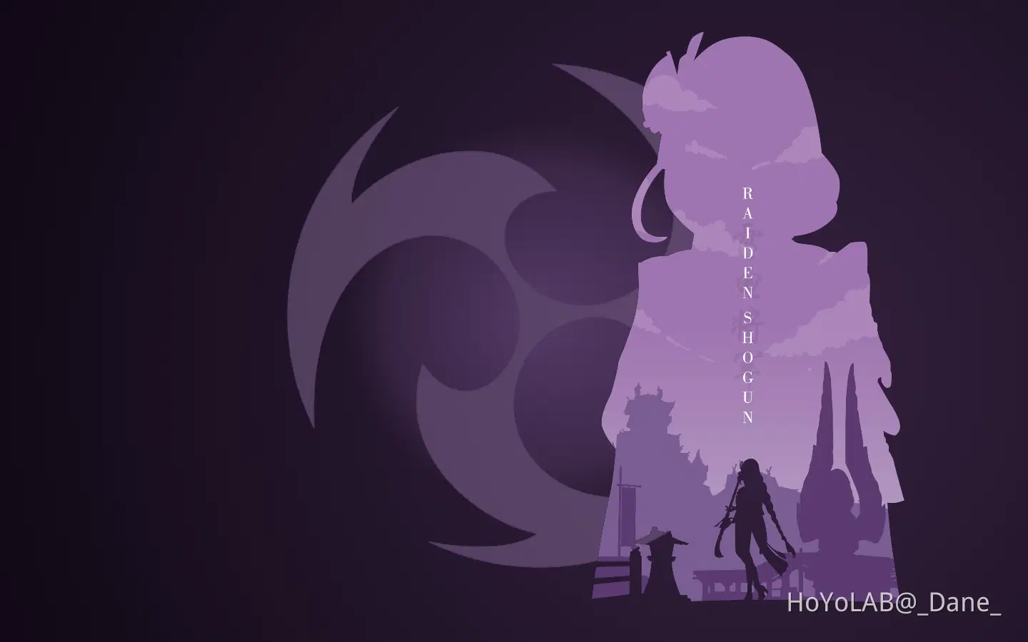 PC VERSION Raiden Shogun Wallpaper Genshin Impact