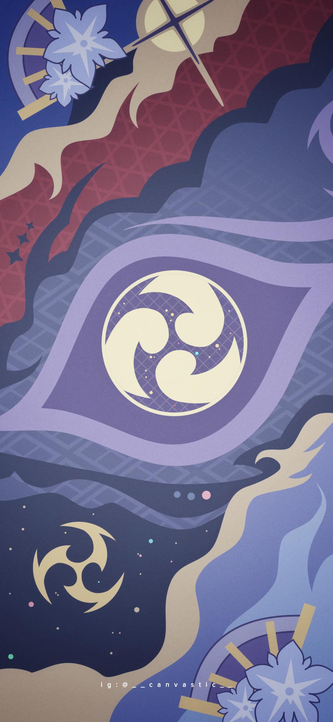 replicated Ei's namecard as a wallpaper