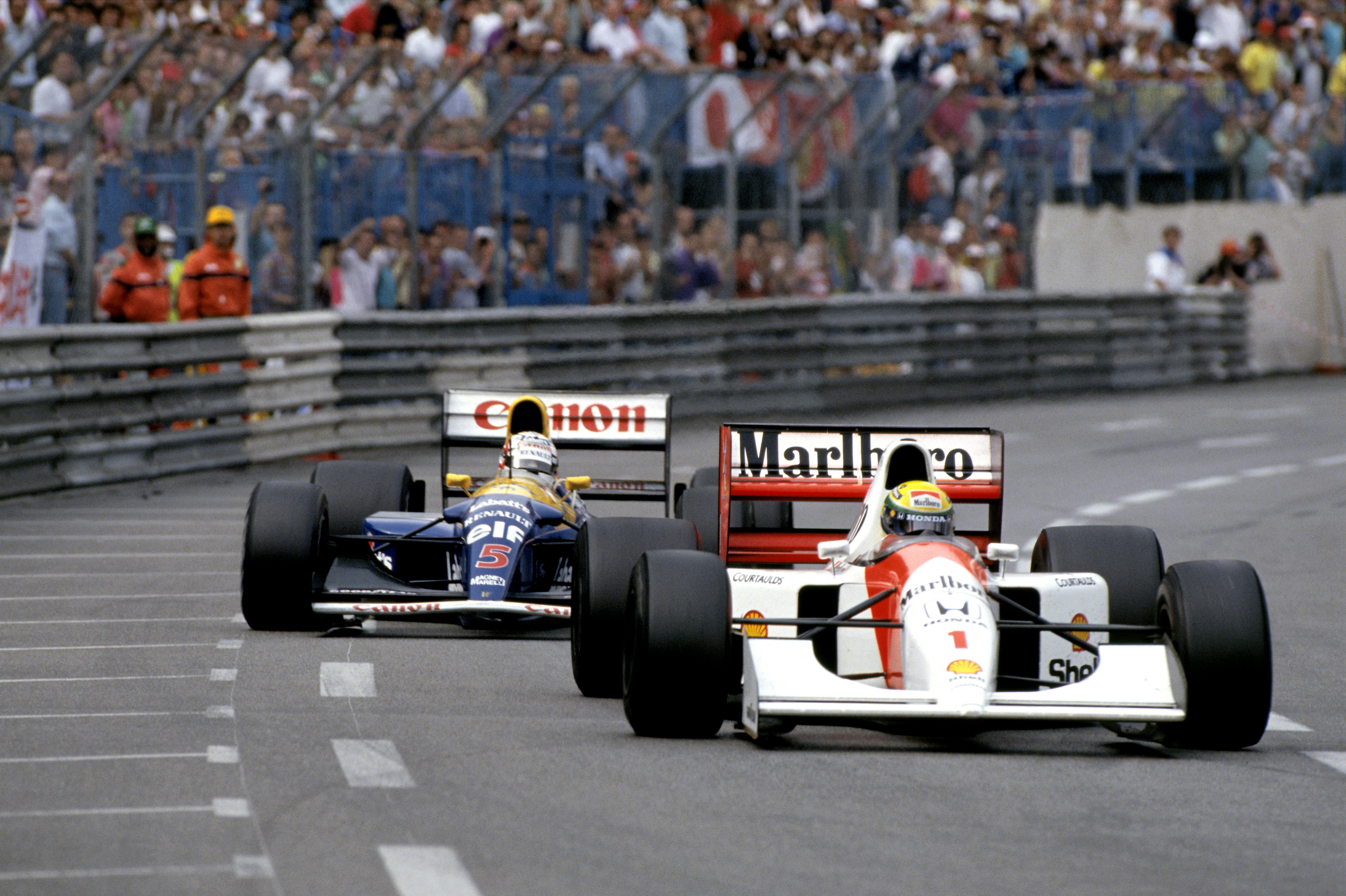Wallpaper Ayrton Senna, Nigel Mansell