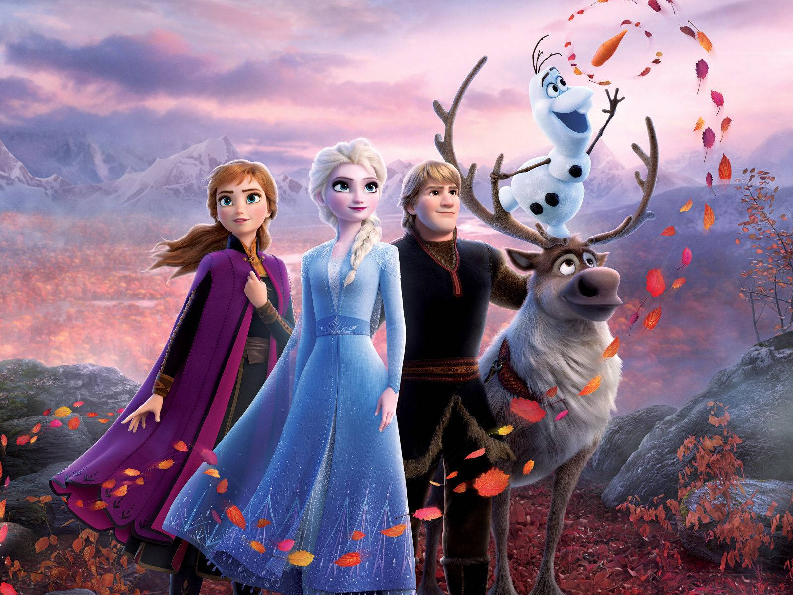 Frozen 2 Characters Led By Elsa