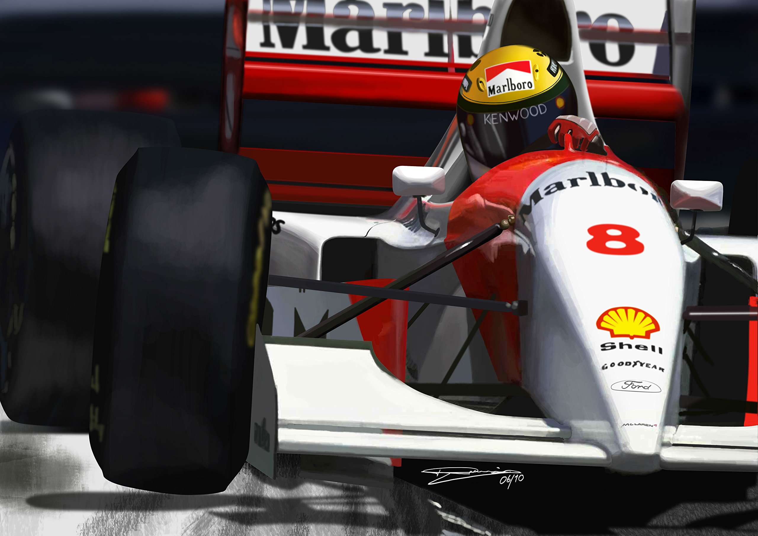 Poster AYRTON SENNA FORMULE ONE CLASSIC
