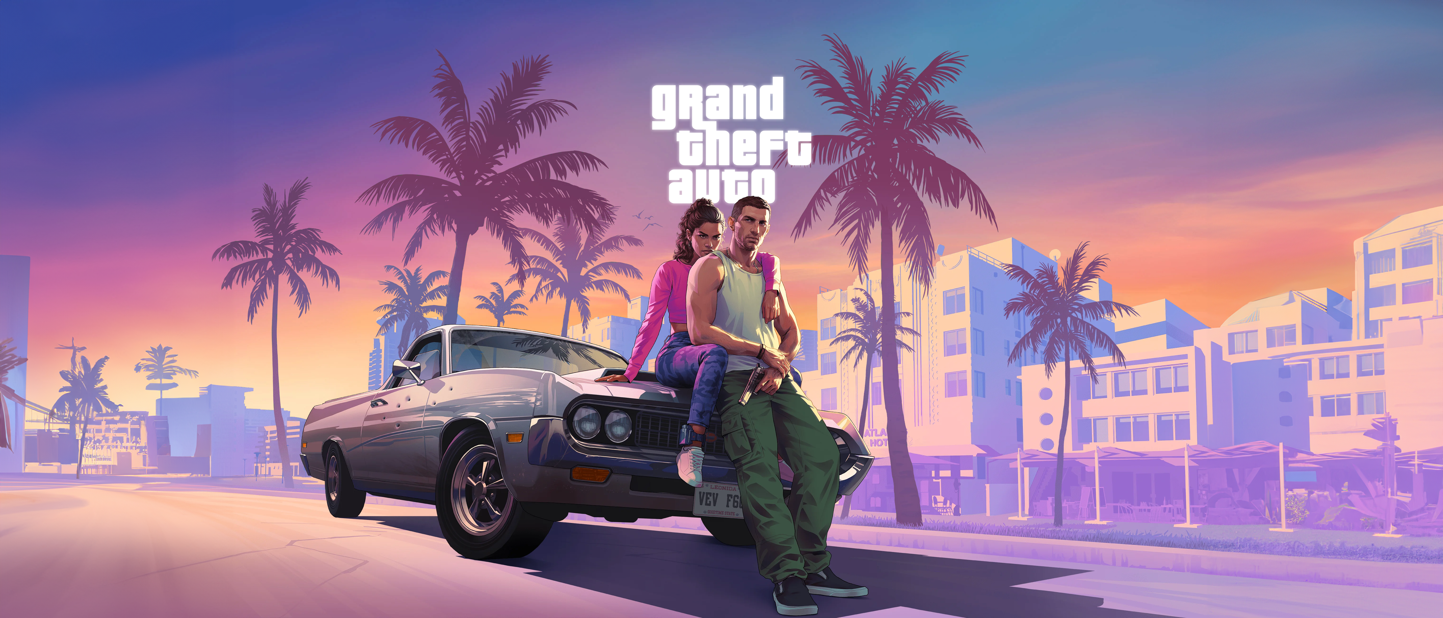 Individual Layers to the GTA VI Key Art