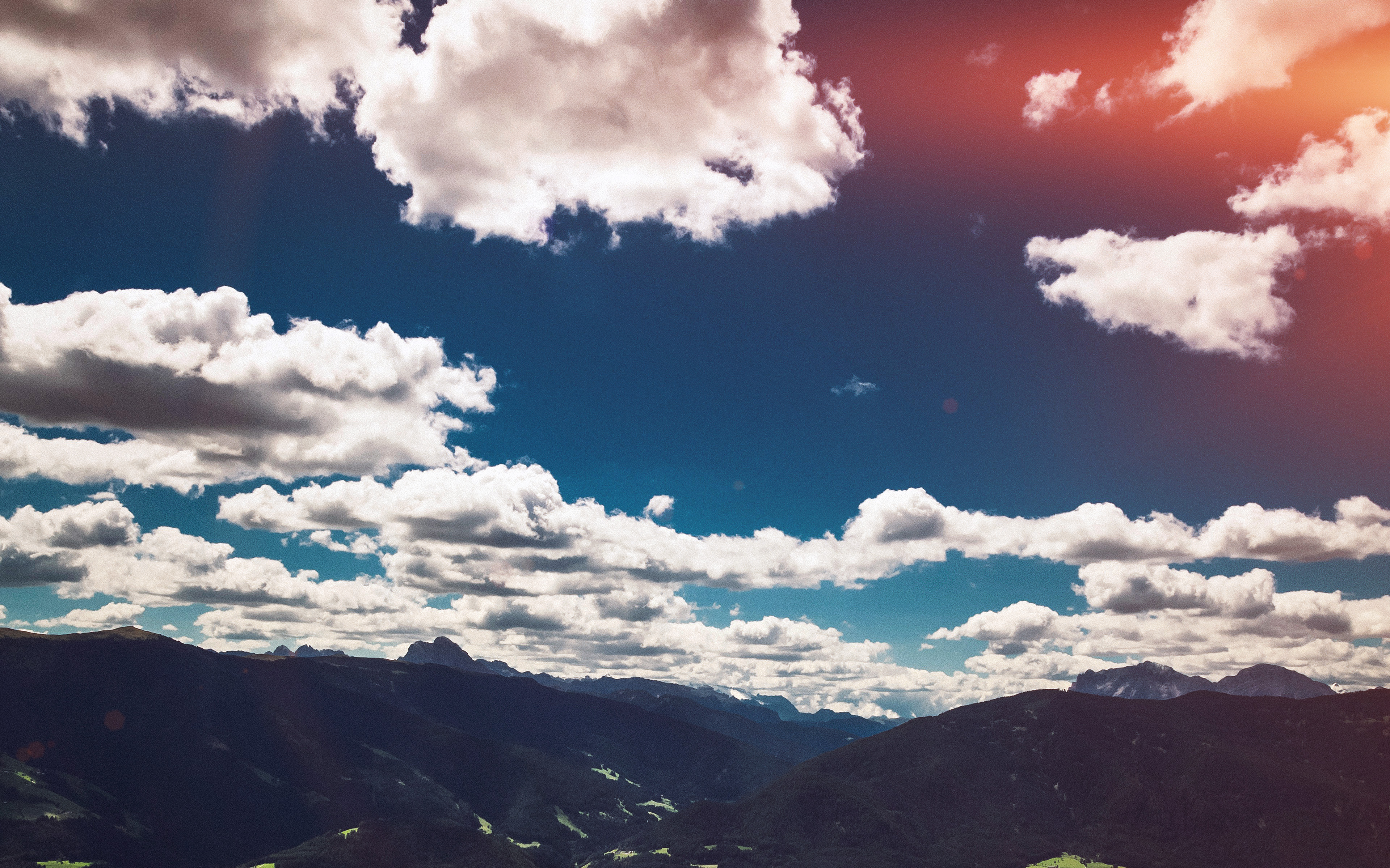 Nature Sky Cloud Mountain Green