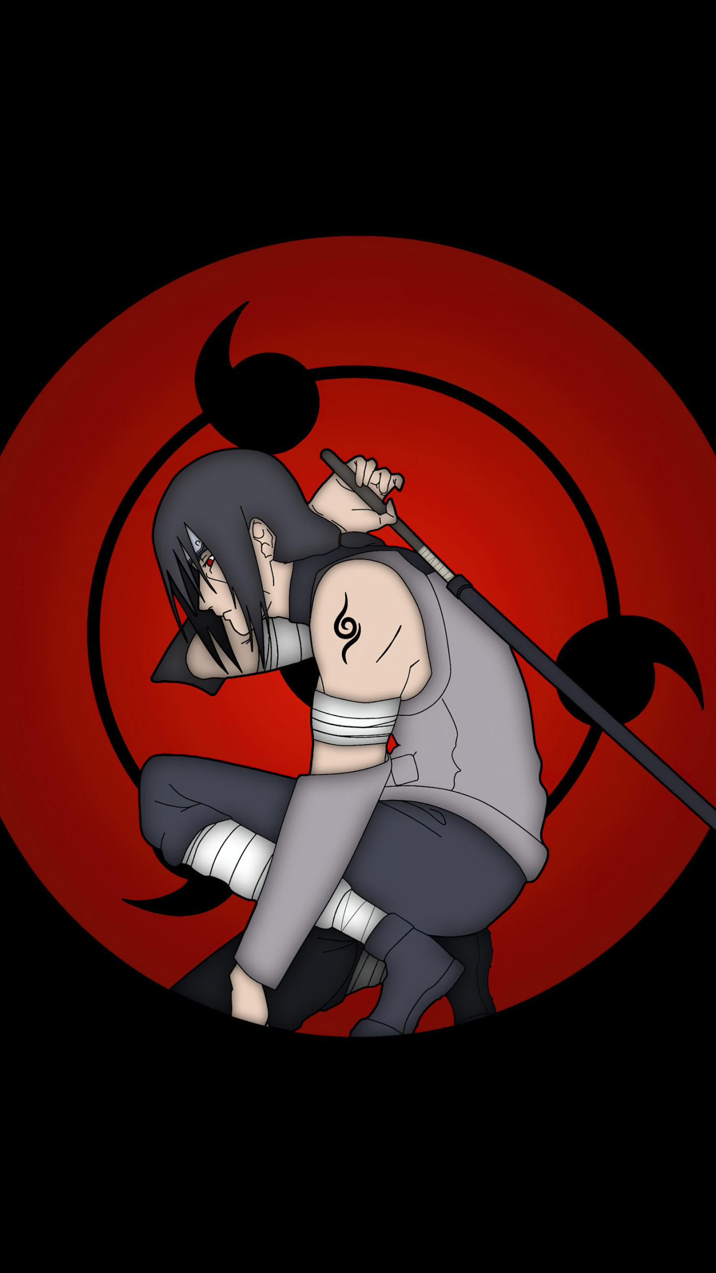 Itachi Uchiha Wallpaper 4K, Mangekyo