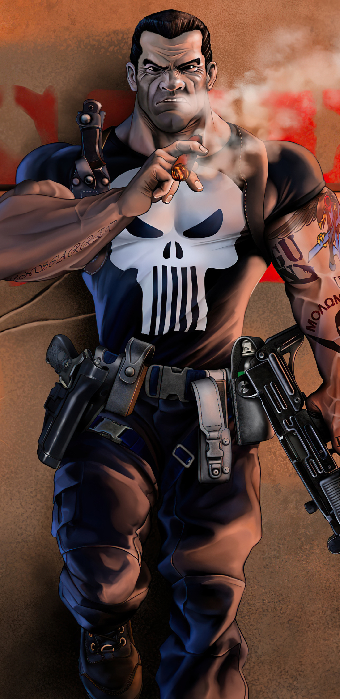 Punisher Comic Book Marvel 4k