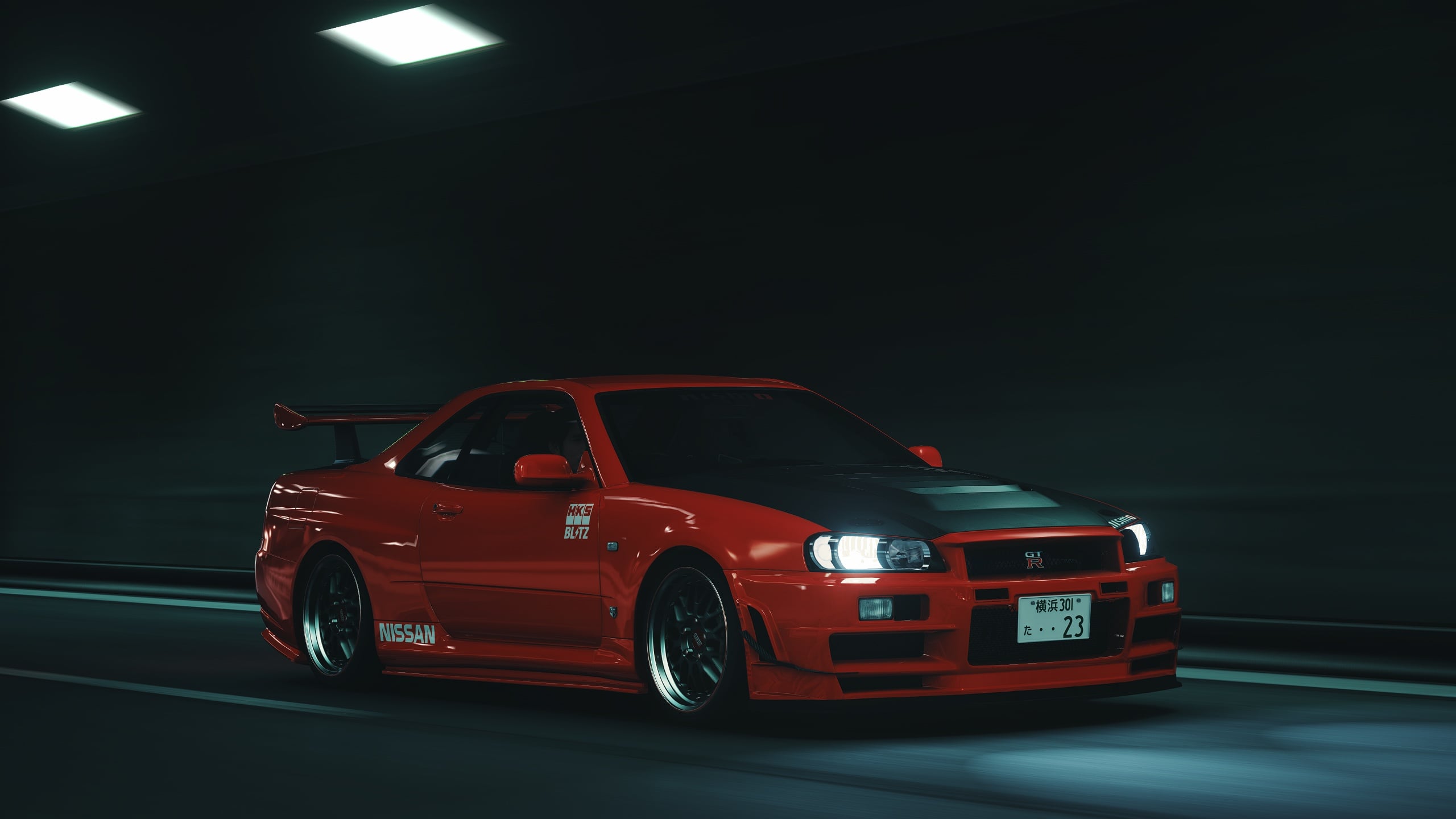 2560x1440) Nissan Skyline, screenshot