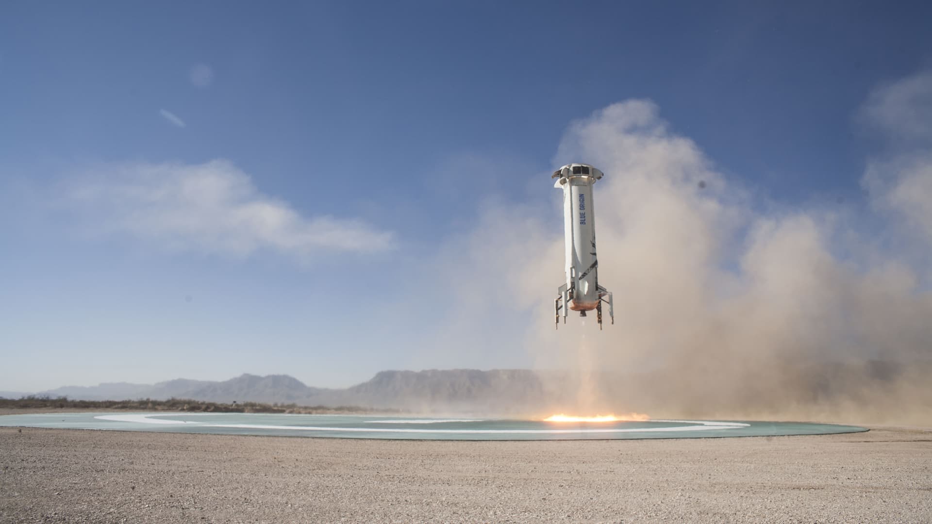 Blue Origin launch, landed, deployed