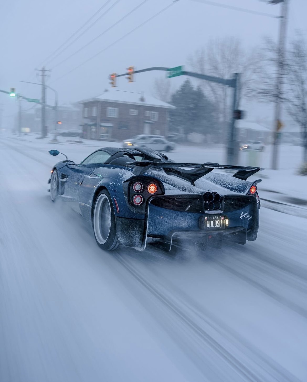 Pagani Huayra In Utah's Extreme Winter