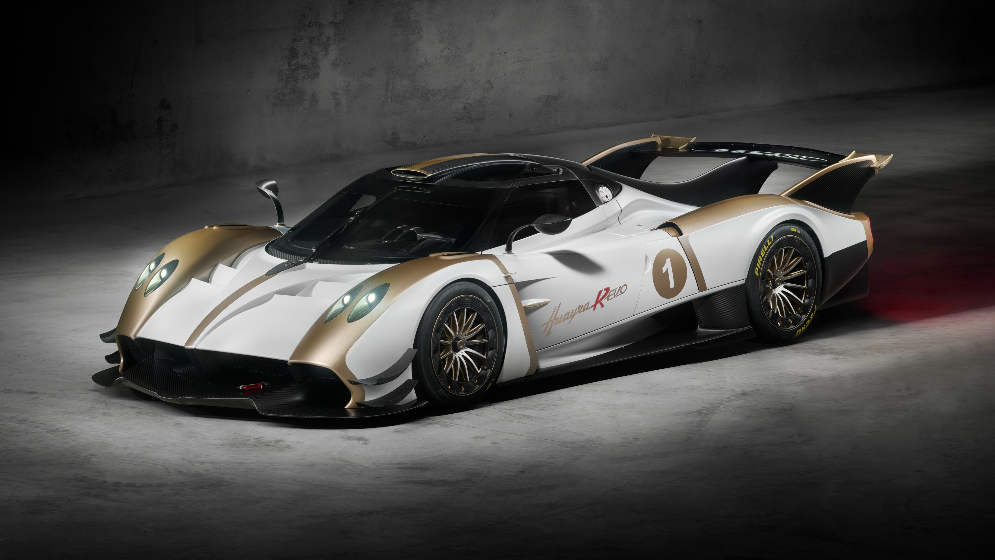 Pagani Huayra R Evo White And Gold Luxury Cars Most Popular 4K 5K HD Desktop