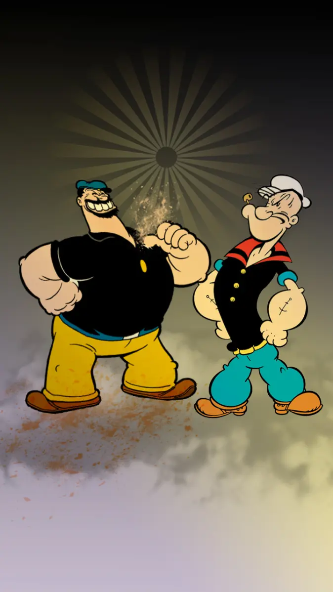 Popeye and Brutus wallpaper