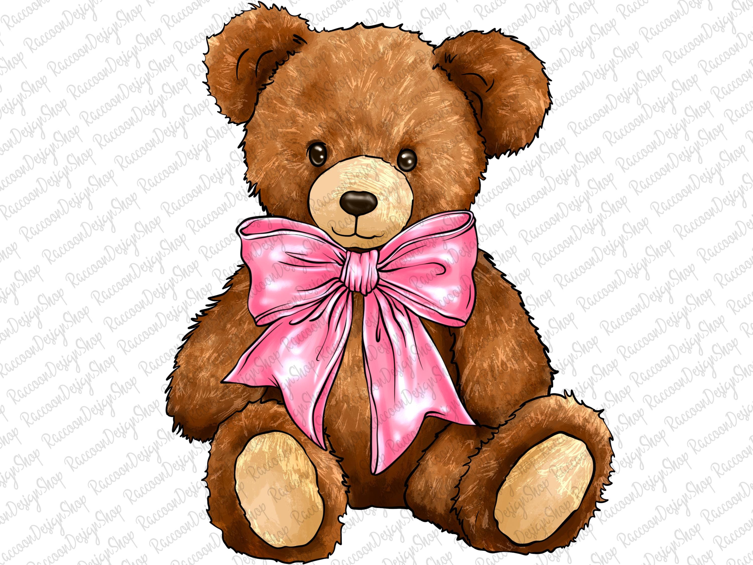 Coquette Teddy Bear PNG, Teddy Bear
