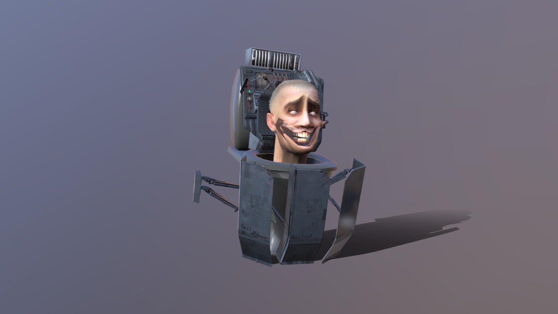 Glitch Toilet Free 3D model