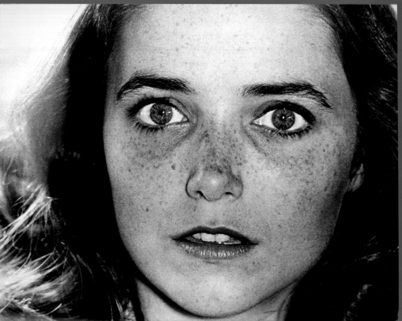 Karen Allen Close Up Black And White