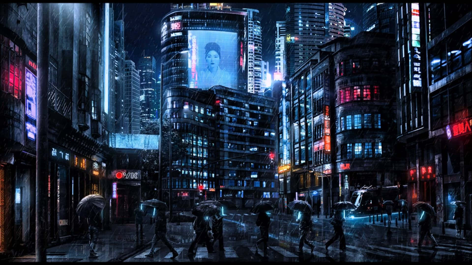 Dark City Background