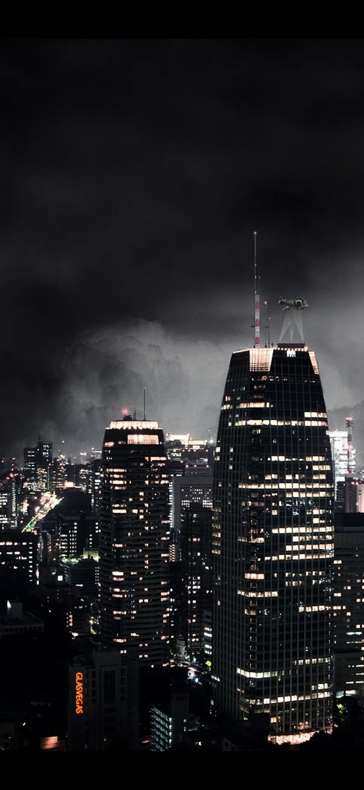 Wallpaper dark city night fantasy