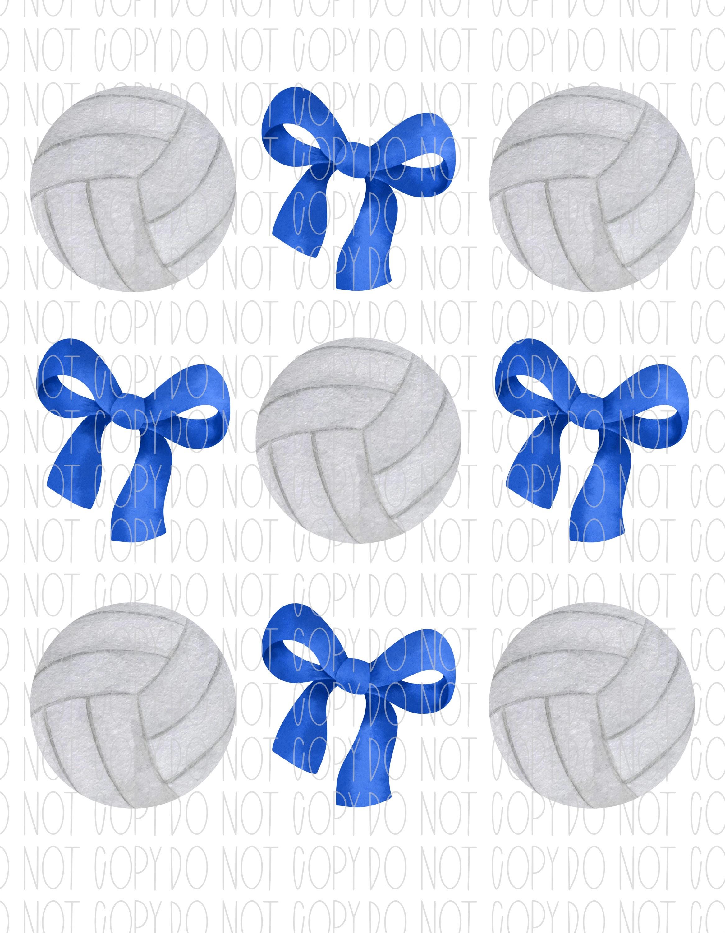 Volleyball Coquette Collage, Watercolor