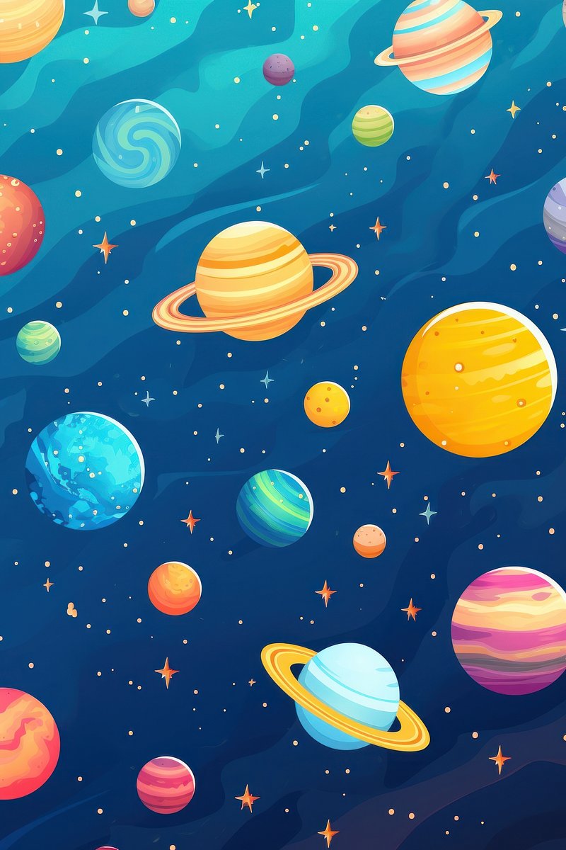 Galaxy Background Cartoon Image. Free