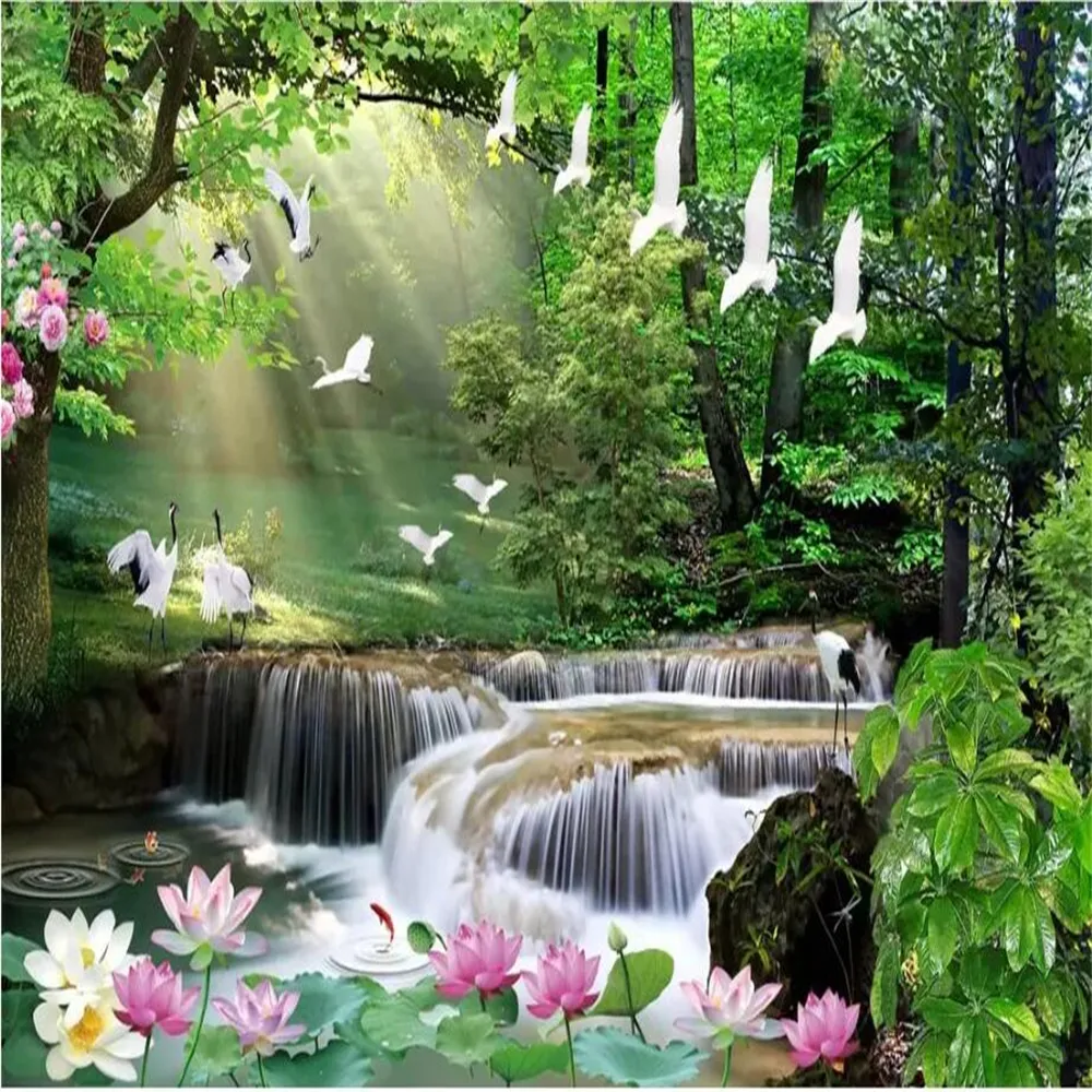 3D Landscape Mural Beautiful Nature