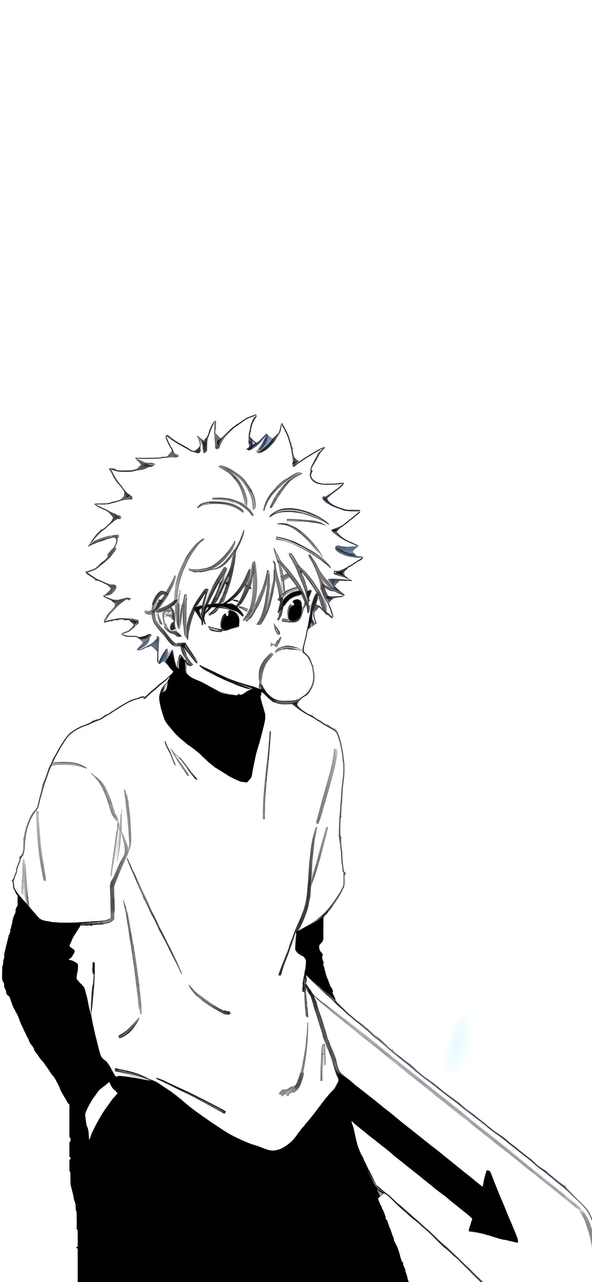 Hunter x Hunter Killua Black and White